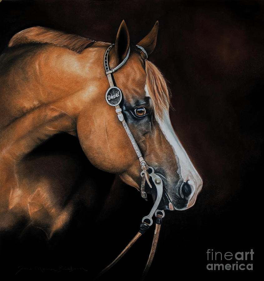 Horse Pastel - Diesel by Joni Beinborn