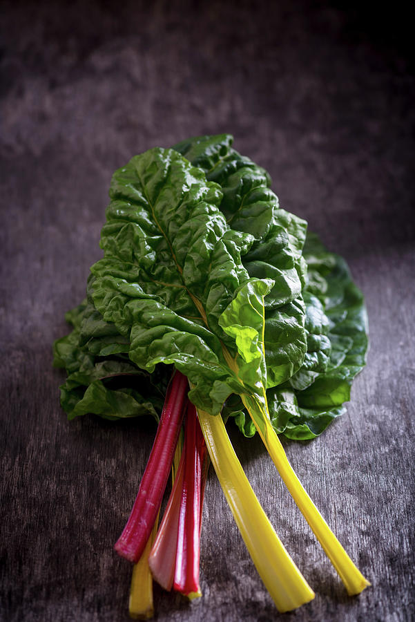 Different Coloured Chard Leaves Photograph by Nitin Kapoor