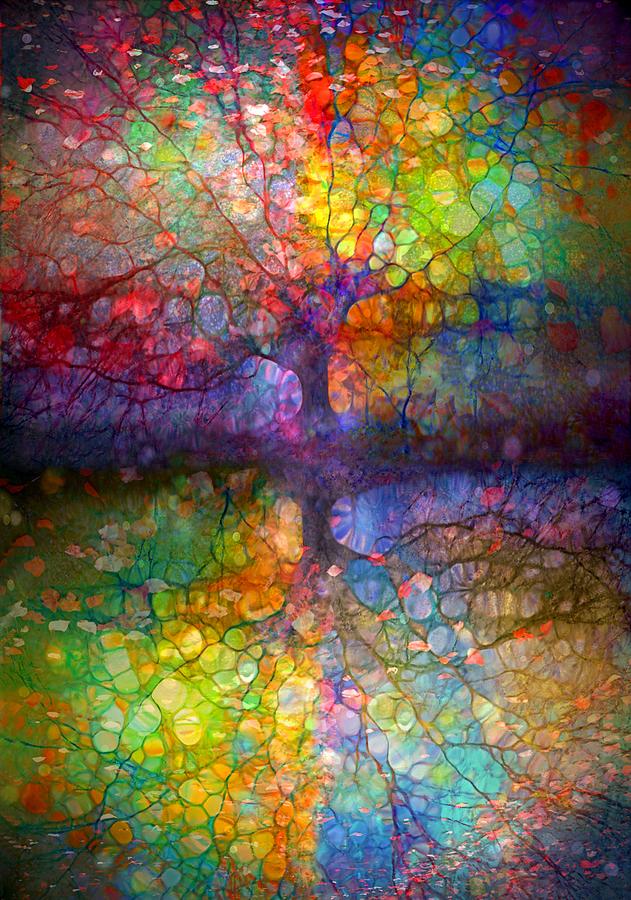 Different Colours of the Same Tree Digital Art by Tara Turner - Pixels