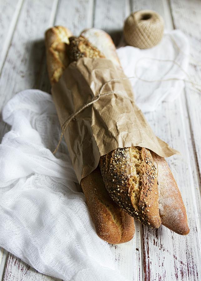 Different Kind Of Baguettes Photograph by Vernica Orti