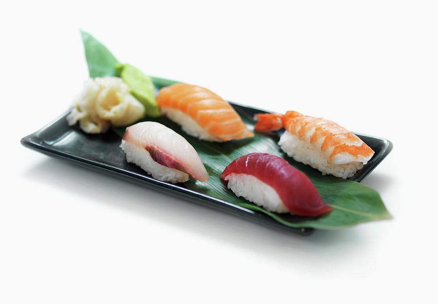 Different Kind Of Nigiri Sushi Photograph by Martin Dyrlv