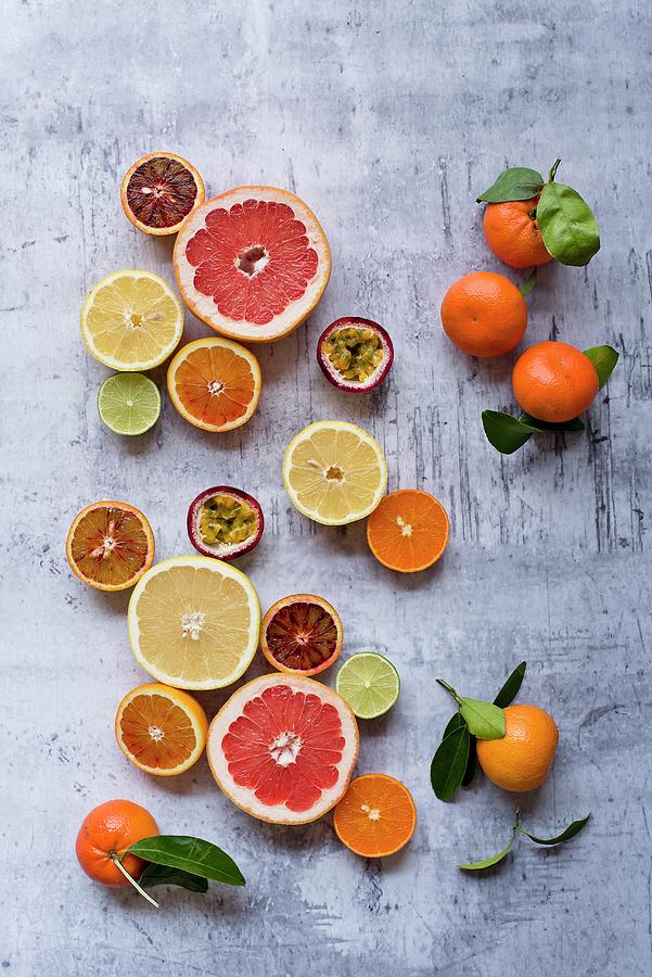 Different Types Of Exotic Fruits Photograph by Tomasz Jakusz