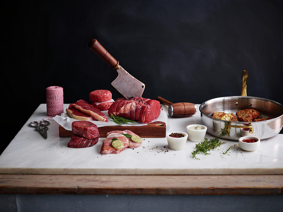 Different Types Of Meat Photograph by Gareth Morgans