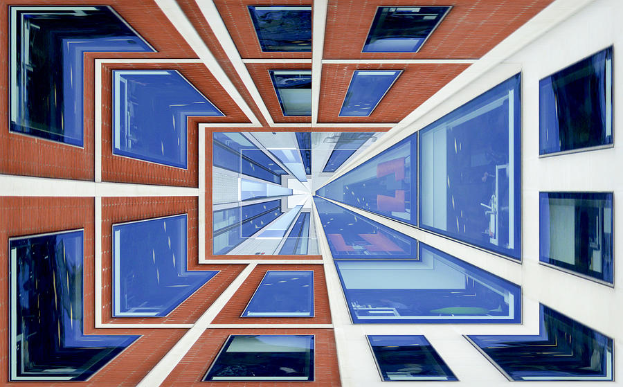 Abstract Photograph - Different Windows Building In London by Francesca Ferrari