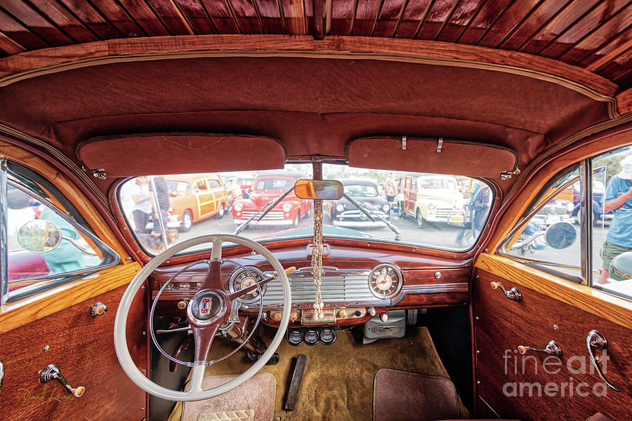 Dig the Inside of This Woodie Photograph by David Levin