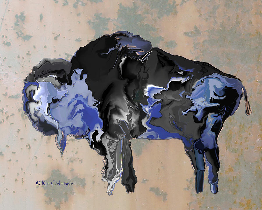 Montana Bison #6 Digital Art by Kae Cheatham