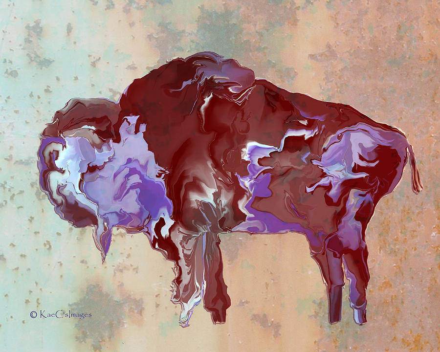 Montana Bison 6C Digital Art by Kae Cheatham