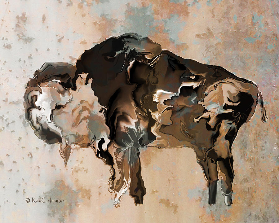 Montana Bison 6D Digital Art by Kae Cheatham