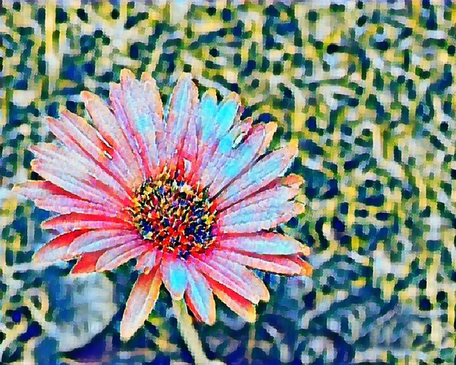 Digital Daisy Digital Art by Artistocratic Space - Fine Art America