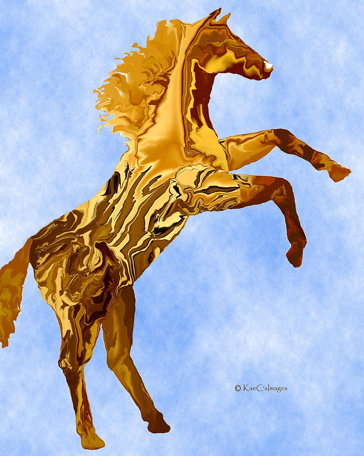 Montana Horse 2 Digital Art by Kae Cheatham