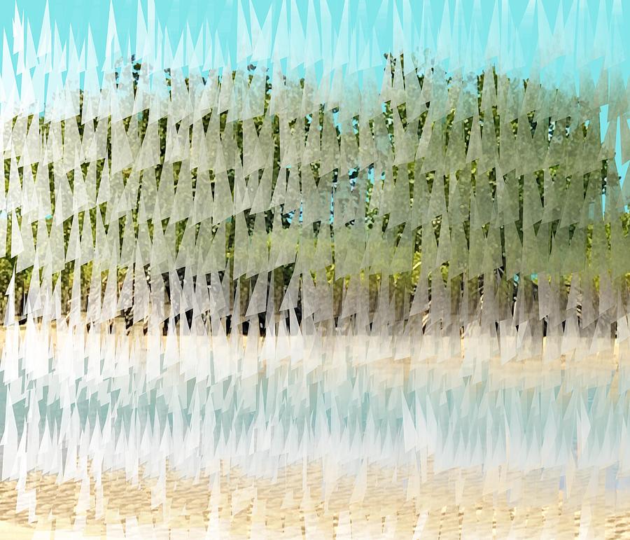 Glitched Mangroves Mixed Media by Joan Stratton