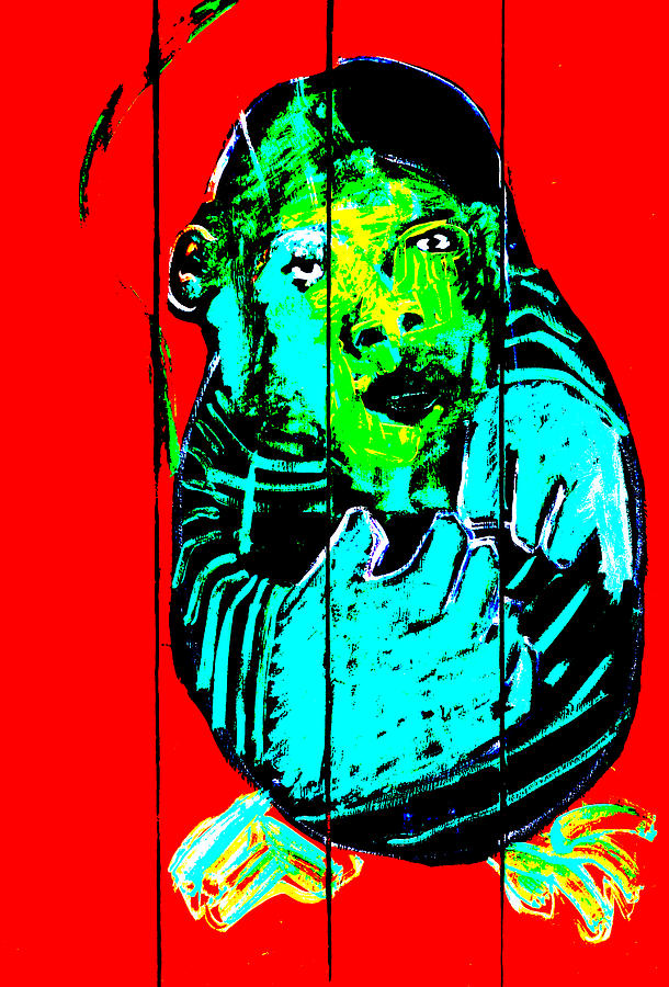 Digital monkey 4 Digital Art by Edgeworth Johnstone
