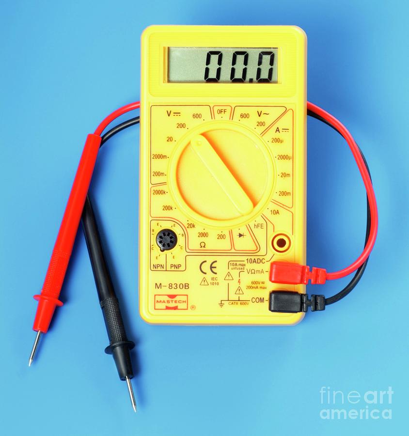 Digital Multimeter Photograph by Martyn F. Chillmaid/science Photo Library