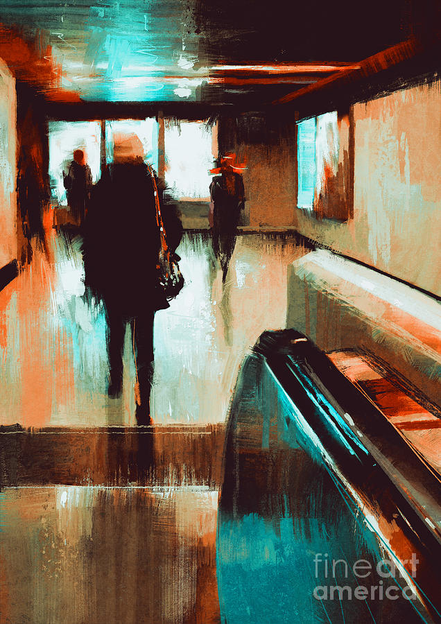 Young Digital Art - Digital Painting Showing Rear View by Tithi Luadthong Young Digital Art - Digital Painting Showing Rear View by Tithi Luadthong