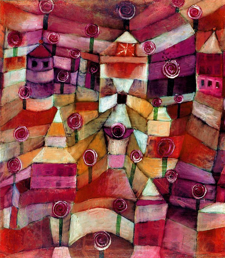 Paul Klee Painting - Digital Remastered Edition - Rose Garden by Paul Klee