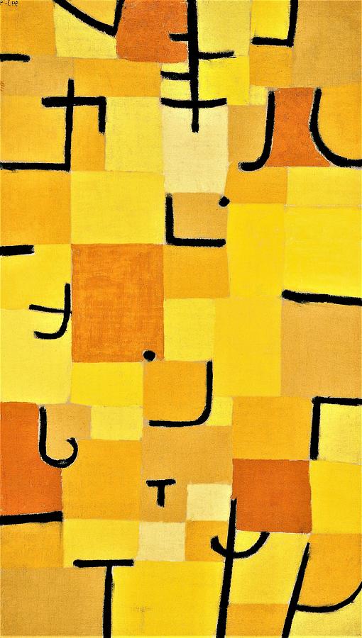 Paul Klee Painting - Digital Remastered Edition - Yellow Sign by Paul Klee