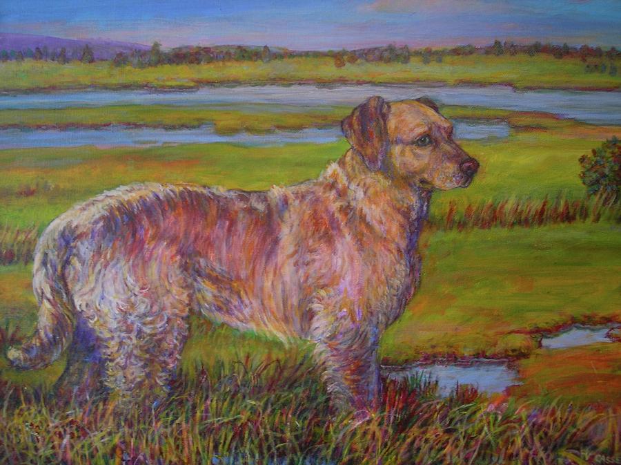 Dignified Dog Painting by Veronica Cassell vaz
