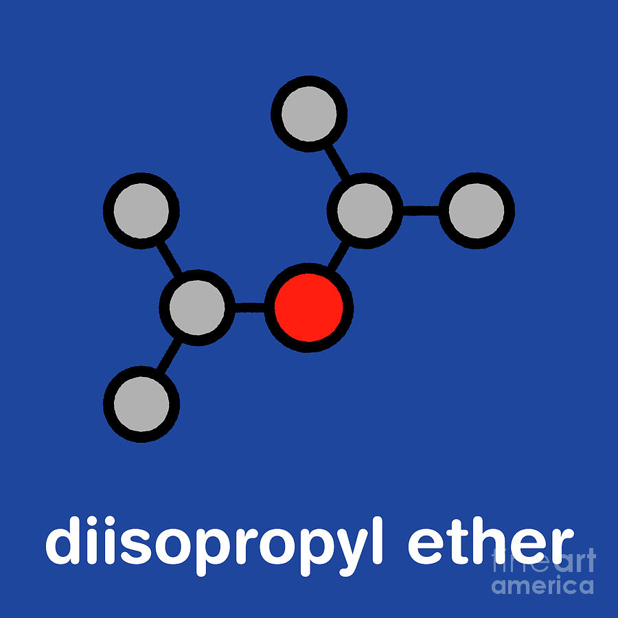 Ring Photograph - Diisopropyl Ether Chemical Solvent Molecule by Molekuul/science Photo Library