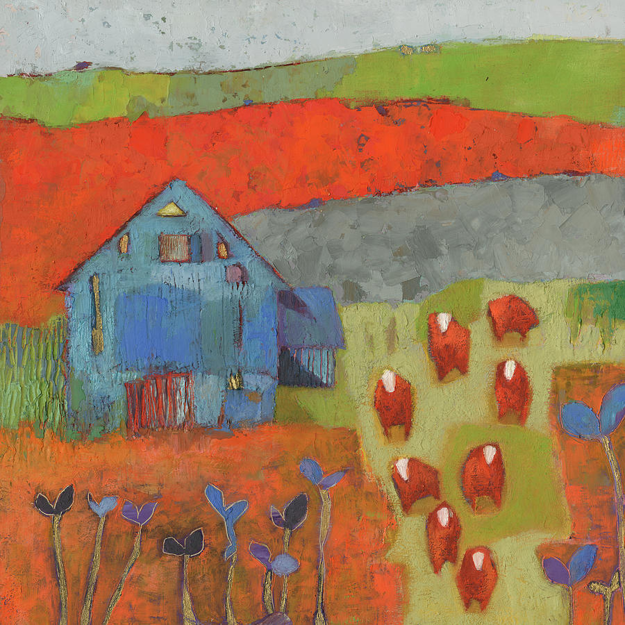 Architecture Painting - Dillwyn Barn by Sue Jachimiec