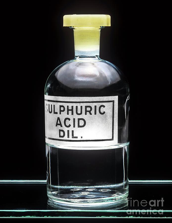 sulfuric acid bottle