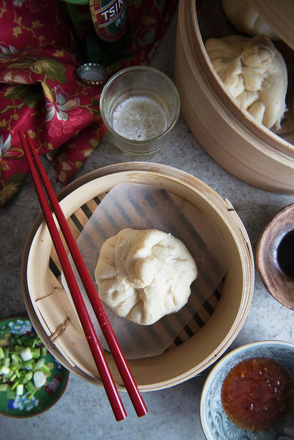 Dim Sum In A Bamboo Steamer view From Above Photograph by Studer, Veronika