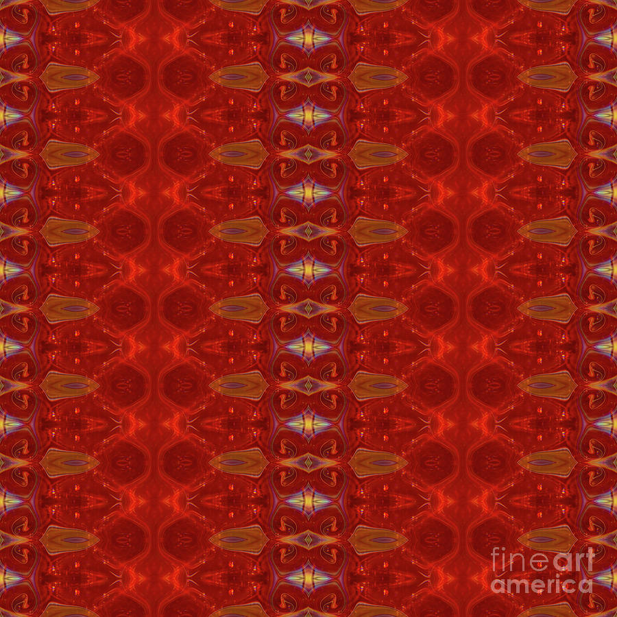 Patterns Colorful - Ruby Red Modern Pattern - by Omaste Witkowski Digital Art by Omaste Witkowski