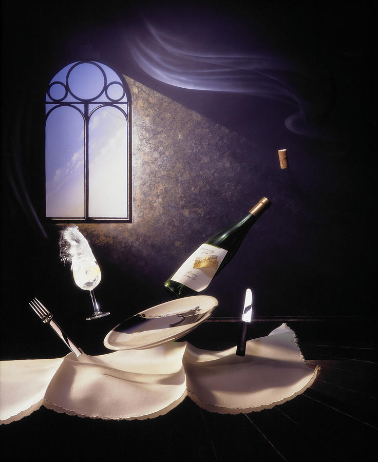 Still Life Photograph - Diner With Dali by Jay Myrdal