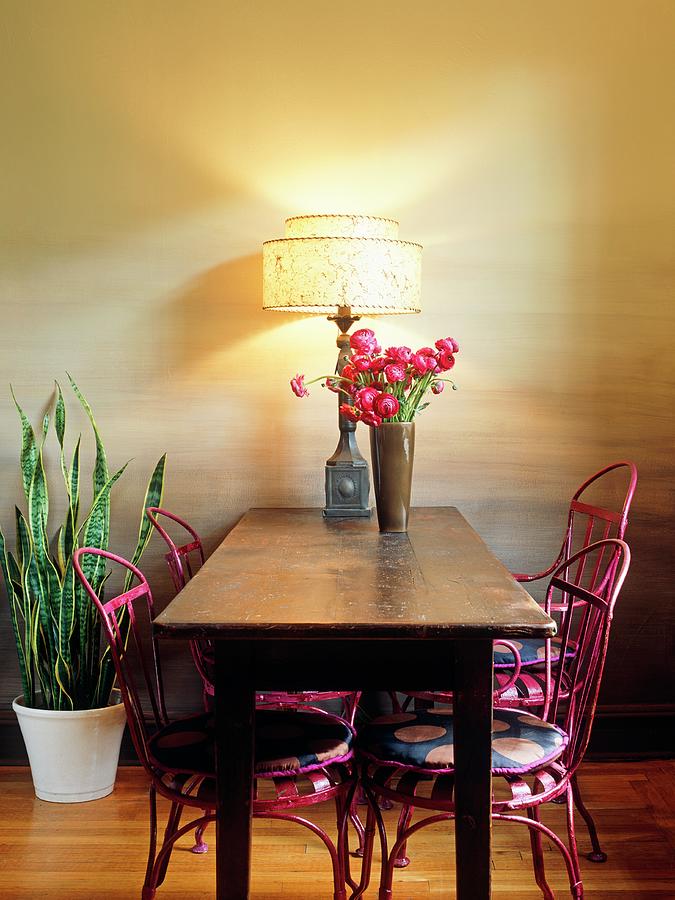 Dining Room With Table And Chairs Photograph by Evan Sklar