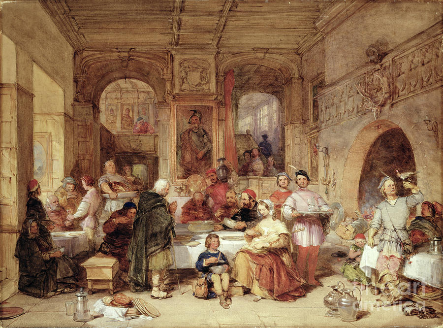 Dinner In The Great Hall Painting by George Cattermole - Fine Art America