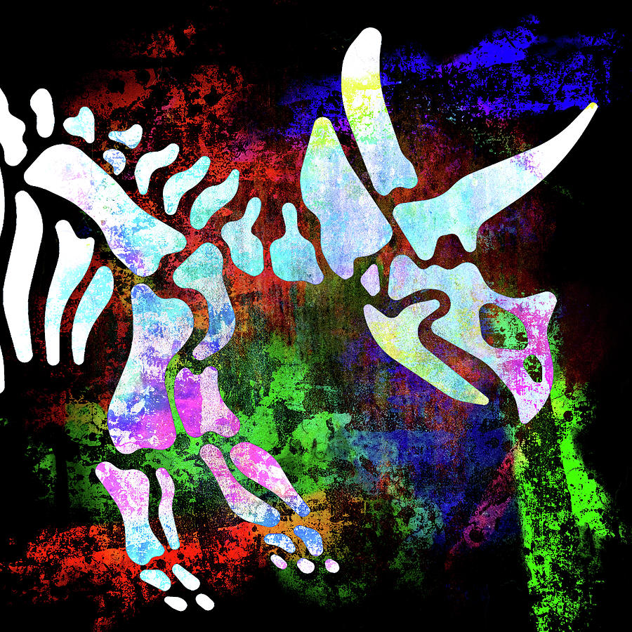 Dinosaur Mixed Media - Dino Bones 04 by Lightboxjournal