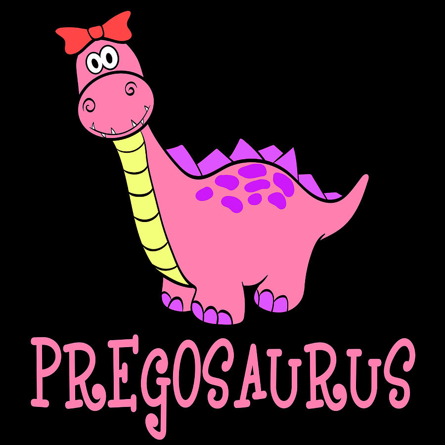 Pregnancy Shirts Maternity T shirts Tunic Clothes Pregosaurus Dinosaur Pregnant 