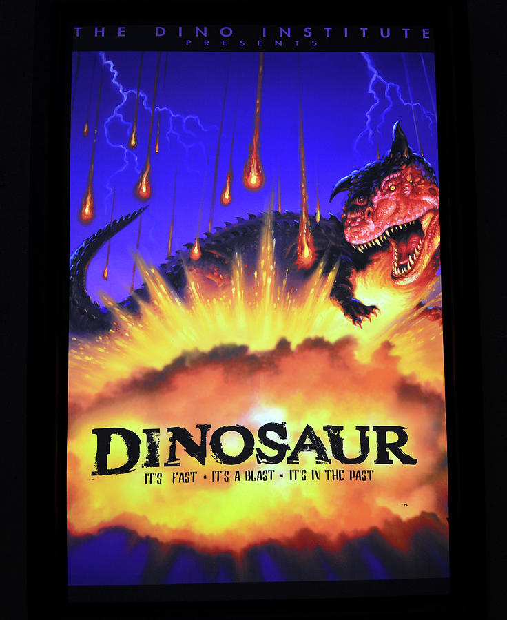 Dinosaur the ride poster Photograph by David Lee Thompson