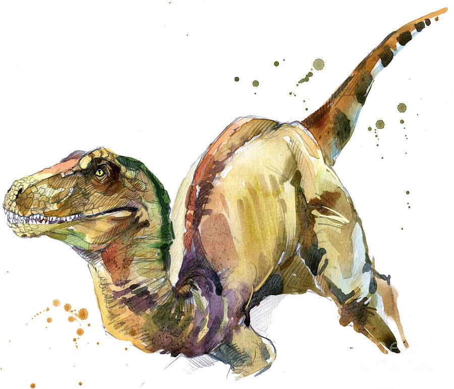 dinosaur colour painting