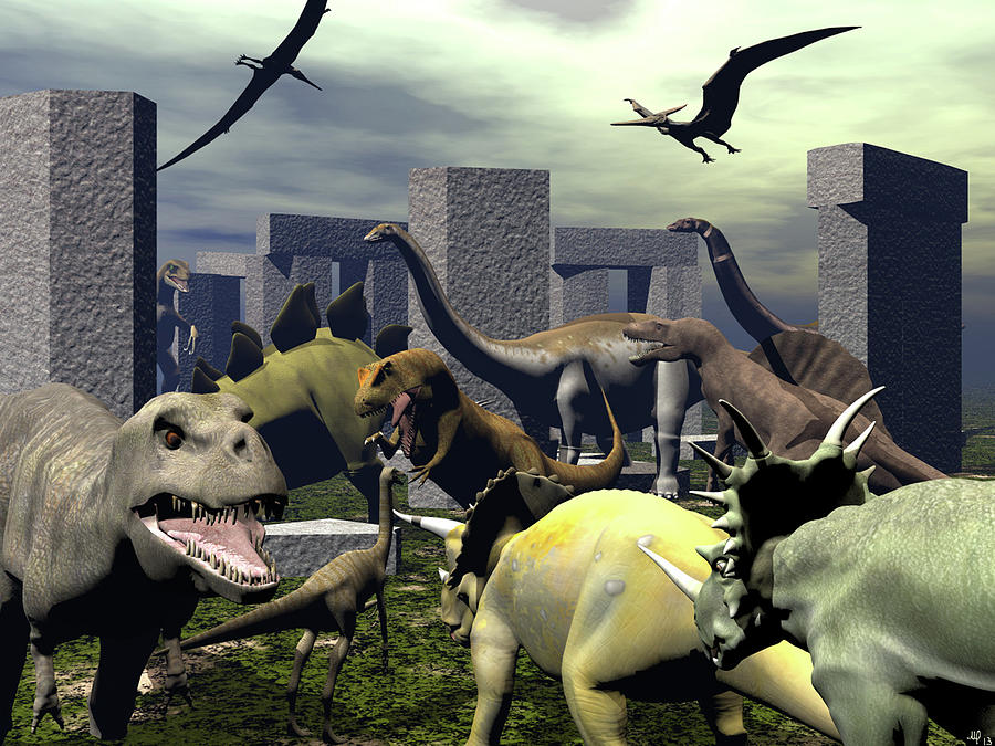 Dinosaurs Digital Art by Michele Wilson