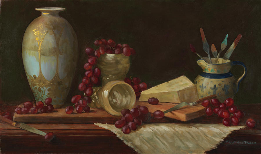 Still Life Painting - Dionysus Palette by Christopher Pierce