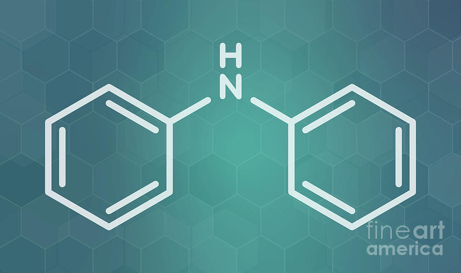 Apple Photograph - Diphenylamine Antioxidant Molecule by Molekuul/science Photo Library
