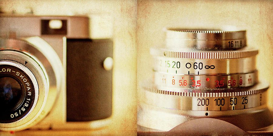 Vintage Photograph - Diptych Voigtlander by Jessica Rogers