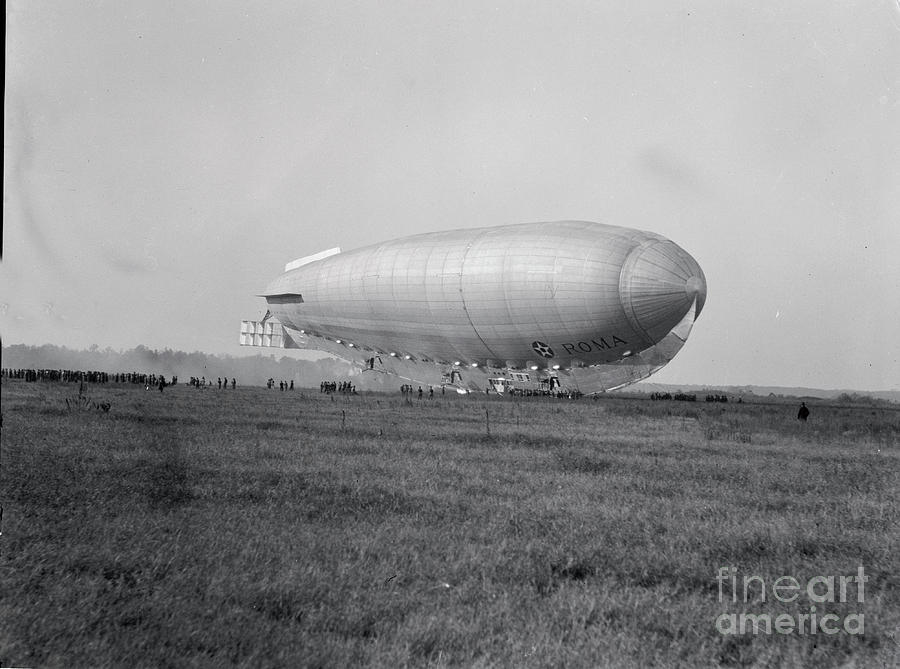 Dirigible Balloon Near The Ground Photograph by Bettmann