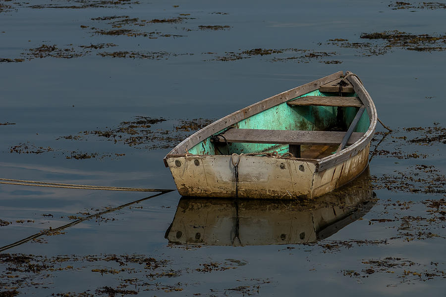 Boat Photograph - Dirty Dory, Corea Harbor Maine by Stan Dzugan