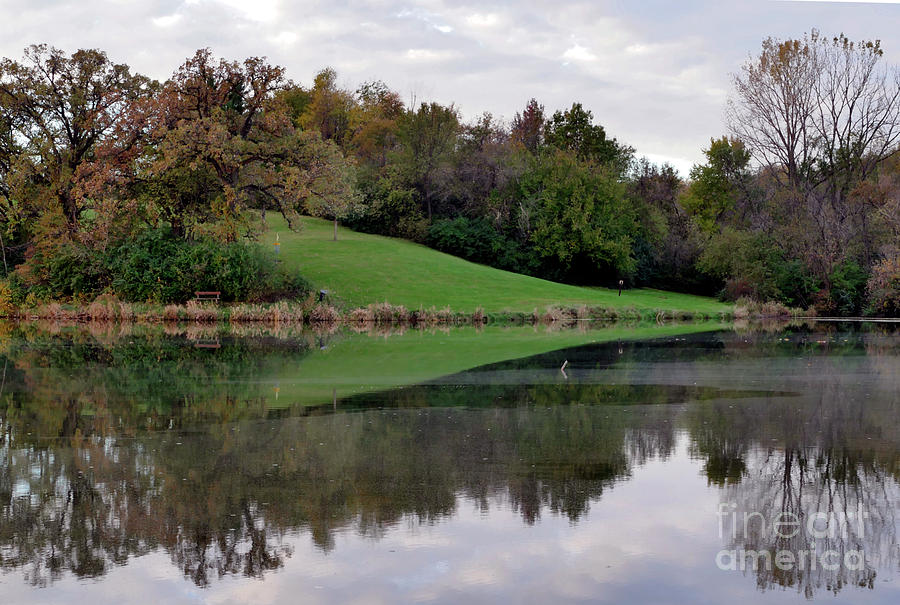 Disc Golf Hill Reflection Photograph by Sandra Js