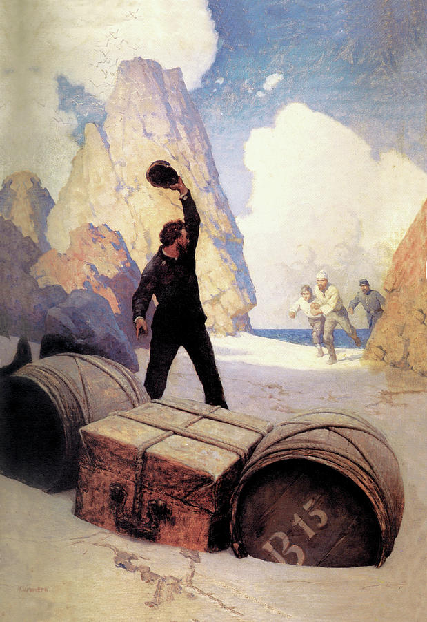 Discovery of the Chest Painting by N.C. Wyeth Discovery of the Chest Painting by N.C. Wyeth
