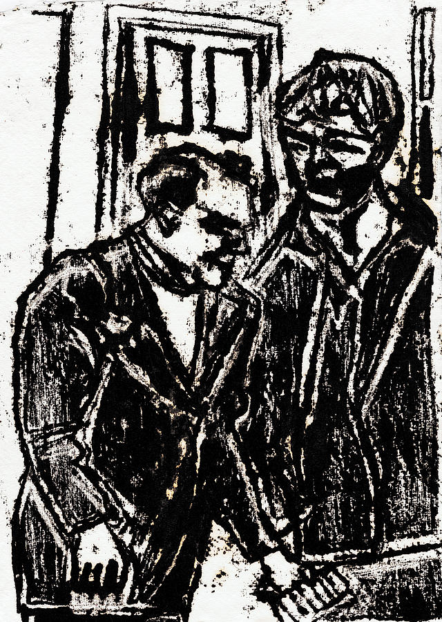Discussion Drawing by Edgeworth Johnstone
