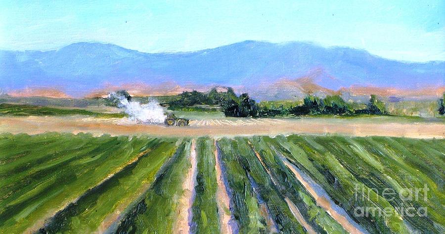 Disking the Field in Coachella Painting by Maria Hunt