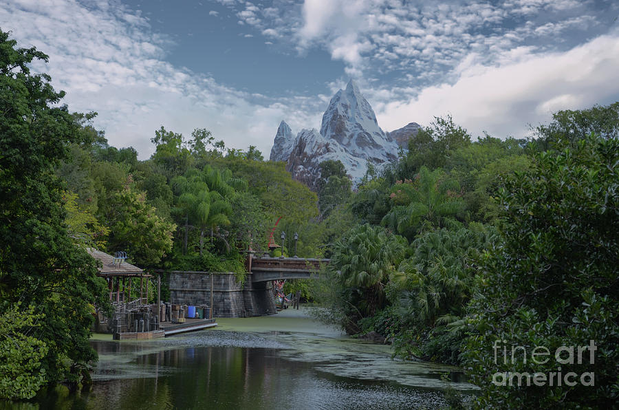 Disney World Mountain Photograph by Dale Powell