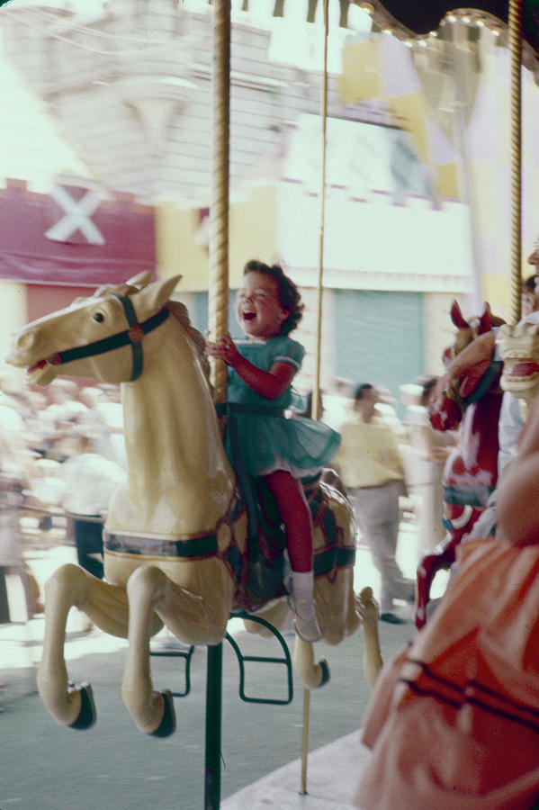 Horse Photograph - Disneyland Carousel by Allan Grant