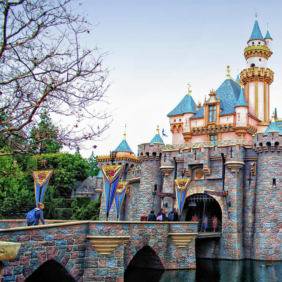 Disneyland Sleeping Beauty Castle 03 SQ Format Photograph by Thomas ...