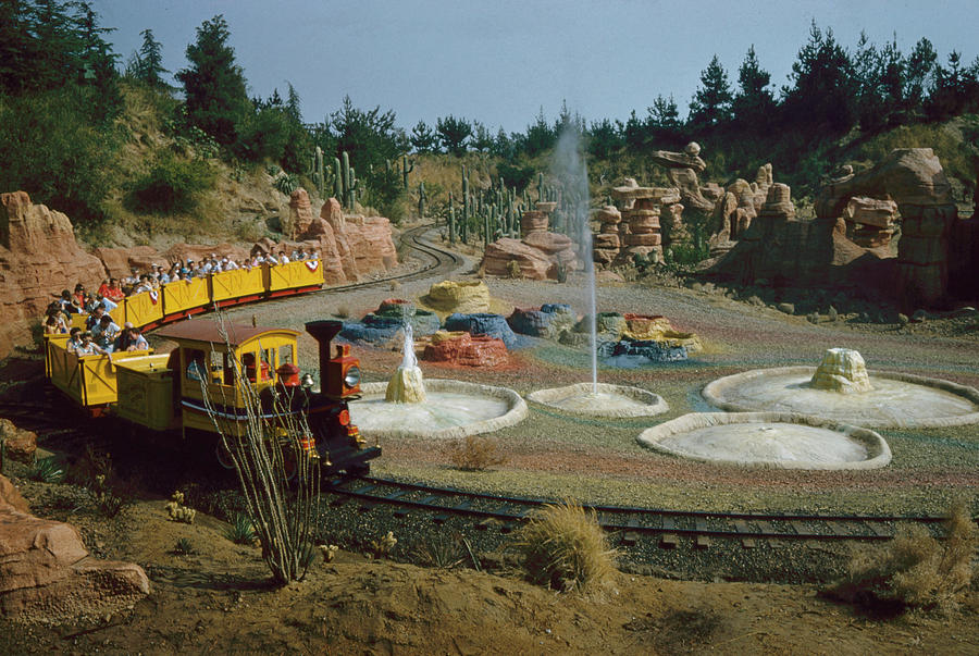 Nature Photograph - Disneylands Mine Train Through Natures Wonderland by Ralph Crane