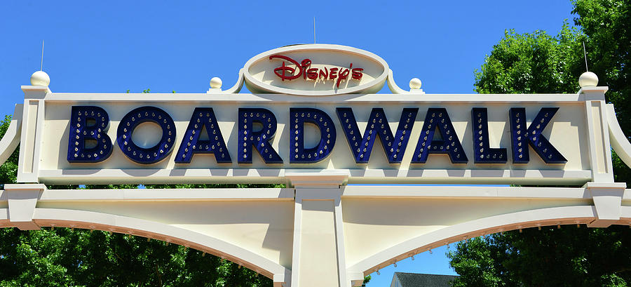 Disneys Boardwalk Resort sign Photograph by David Lee Thompson