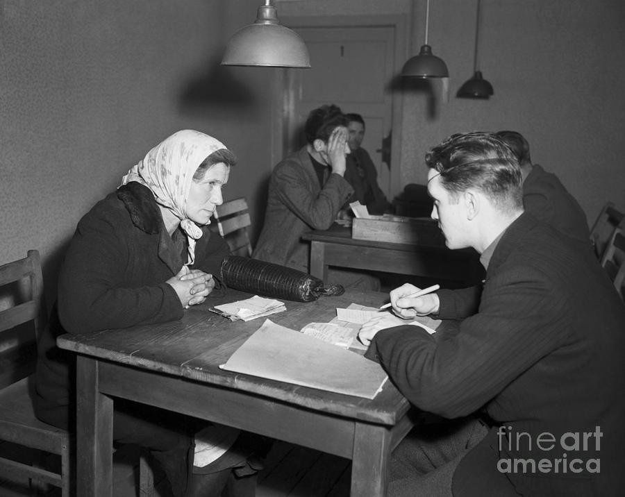Displaced Persons In Interrogation Photograph by Bettmann