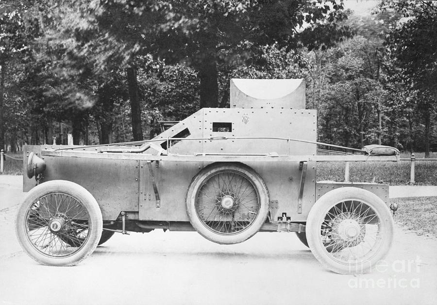Display Of An Early Armored Car Photograph by Bettmann